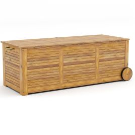 Garden Storage - Outdoor Storage Box with 2 Wheels for Patio