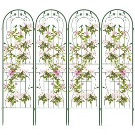 TANO Pack Metal Garden Trellis for Climbing Plants-Set of 4
