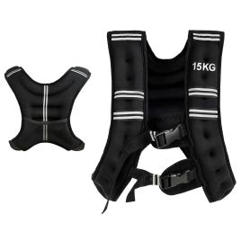 Weighted Vest with Adjustable Buckles and Mesh Bag 15kg