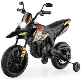 Toddler Motorbike with Music for 3-8 Years - Black