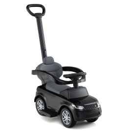 NECALY 3 in 1 Push Car for Toddlers Licensed Land Rover Discovery Ride on Toy-Black