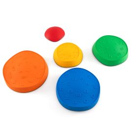 Kids Stepping Stones Stackable Toddler River Stone Set-Multicolor