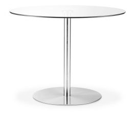 Milan Round Glass Pedestal Table