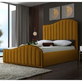 Magnifik Plush Velvet Bed - Mustard in 5 Sizes