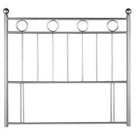 London Classic Style Silver Chrome Headboard - 3ft Single