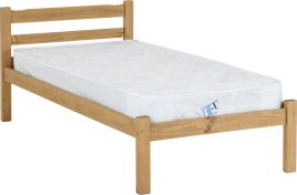Panama 3ft Single Bed - Natural Wax