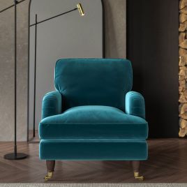 PAYTON Velvet Armchair - Teal