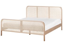 NOARON Bed Pine Wood 180 x 200 cm (EU Super King) Light Brown