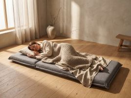 RORVEX Fabric Single Sofabed - Dark Grey