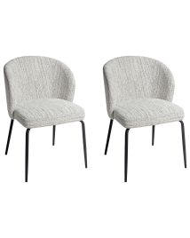 Set of 2 Dining Chairs ZANA White