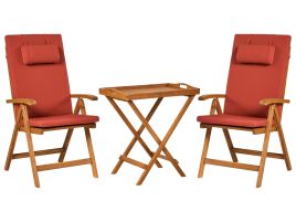 BREEZ Garden Bistro Set - Red