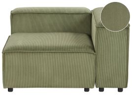 Left Hand Jumbo Cord Corner Section Green ARDAL