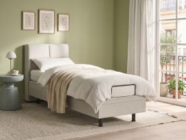 PELDREN Cotton Decorative Cushions Floral Pattern Set of 3 - White