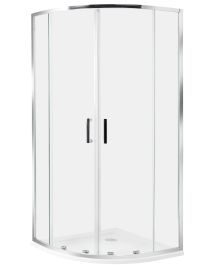 Shower Enclosure JUKATAN 90 x 90 x 185 cm Silver