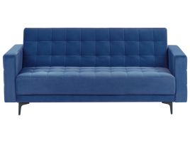 3 Seater Sofabed - ABERVON Velvet Blue
