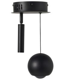 LED Pendant Lamp MABOLE Metal Black