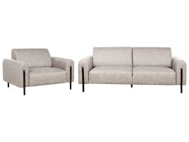 Fabric Living Room Set Grey ASKIM