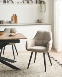 CLOURY Drawer Bedside Table - Black and Gold