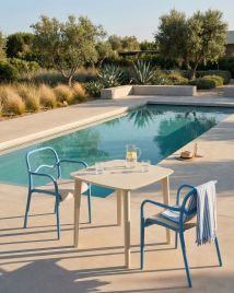 FEKUXA Christmas Decor Tree Figurine Set of 2 - Beige