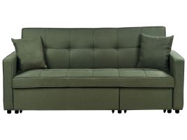 3 Seater Sofabed - GLAMOR Fabric Green