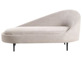 VARLEAS Right Hand Fabric Chaise Lounge Taupe