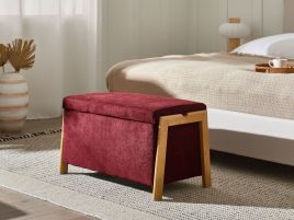 BOHIVO Velvet Footstool - Off White