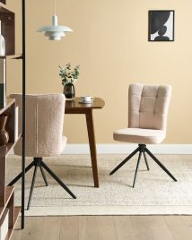 DAXUFA Boucle Dining Chairs Set of 2 - Light Beige