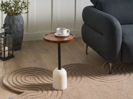 RAVERO Round Side Table - White