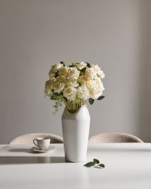 BILARO Fabric Bar Stool Set of 2 - Brown