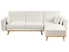 Corner Sofa - HORSENS Left Hand Facing Fabric White