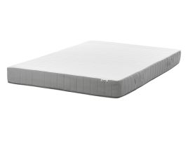 POUFFY Memory Foam Pocket Spring Mattress Medium 140 x 200cm EU Double - White with Grey