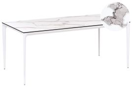 MERTONLEIGH Garden Dining Table Marble Effect - White