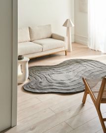 VALEMONT Round Side Table - Beige