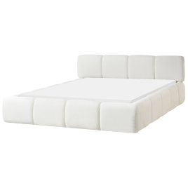 TERALUNE Kingsize Fabric Bedframe - Off-White