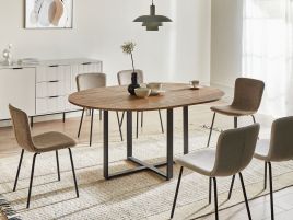 DELERO Dining Table - Dark Oak
