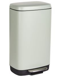 AMBLETHORPE Pedal Waste Bin Metal - Light Green