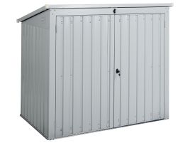 Garden Shed MOENA Metal 158 cm 96 cm White