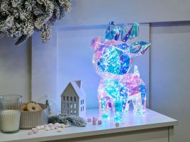 CINUFA Christmas Decor LED Reindeer with Lights - Multicolour