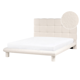 ALURE Double Boucle Fabric Bedframe - Off-White