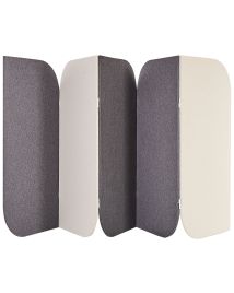 Acoustic 5 Panel Room Divider SHADY Grey 400 cm 160 cm