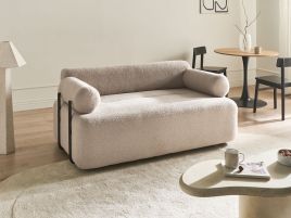 BACOVI Boucle Fabirc 2 Seater Sofa - Beige