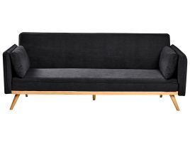 COLLEYWELL Fabric 2 Seater Sofabed - Black