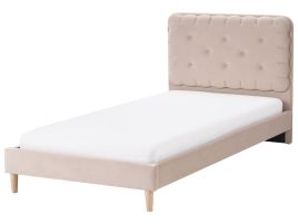 CORSANT Bedframe Velvet 90 x 200cm EU Single Bed Beige