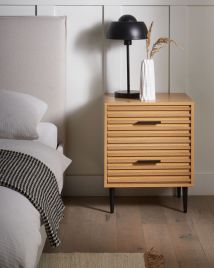 BOJAXO Fabric Ottoman Storage Pouffe - Light Grey