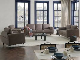 BAJARO Fabric 7 Seater Sofa Sets - Brown