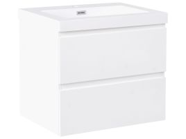 ANSTOW Wall Mounted Vanity Unit with Basin - White