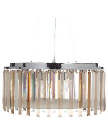 Chandelier LAMEIRA Glass Silver