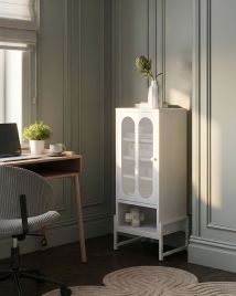 KAFARO Metal Sideboard - White