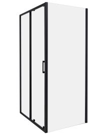 Shower Enclosure YORO 80 x 100 x 185 cm Black