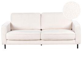 3 Seater Boucle Sofa White SAVALEN